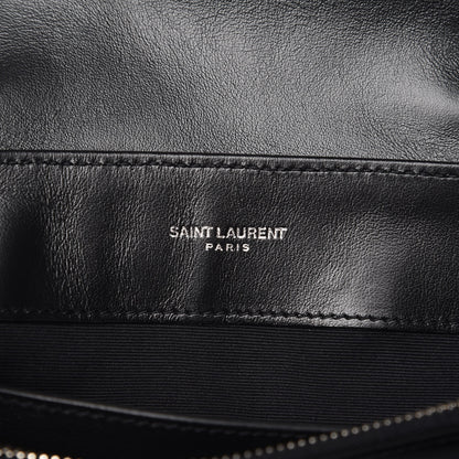 Saint Laurent Calfskin Y Quilted Monogram Small Loulou Chain Satchel Black 8 of 9