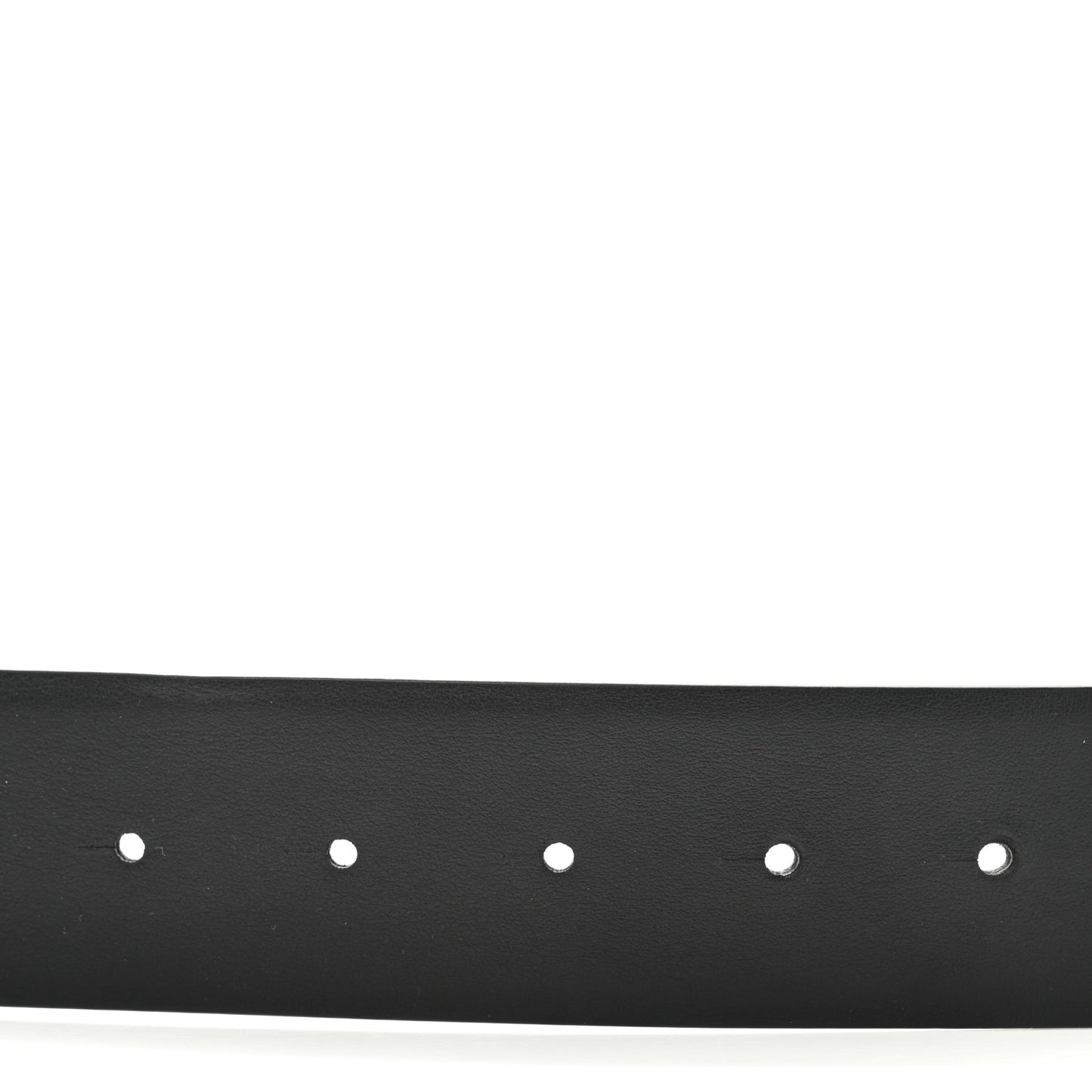Glossy Calfskin Monochrome VLogo Belt 85 34 Black