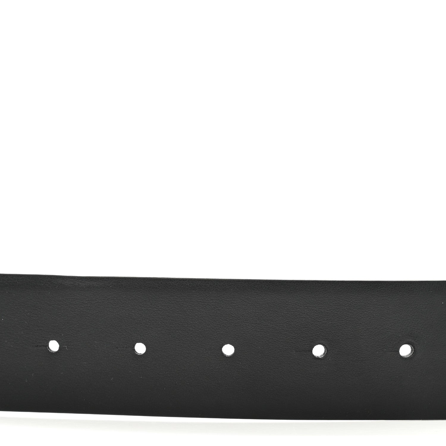 Valentino Garavani Glossy Calfskin Monochrome VLogo Belt 85 34 Black 4 of 8
