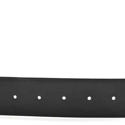 Valentino Garavani Glossy Calfskin Monochrome VLogo Belt 85 34 Black 4 of 8