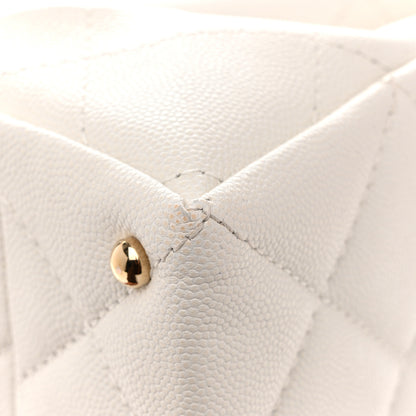 Chanel Caviar Quilted Mini Retro Twist Top Handle Flap White 14 of 14