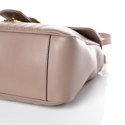 Gucci Calfskin Matelasse Small GG Marmont Top Handle Shoulder Bag Porcelain Rose 7 of 20