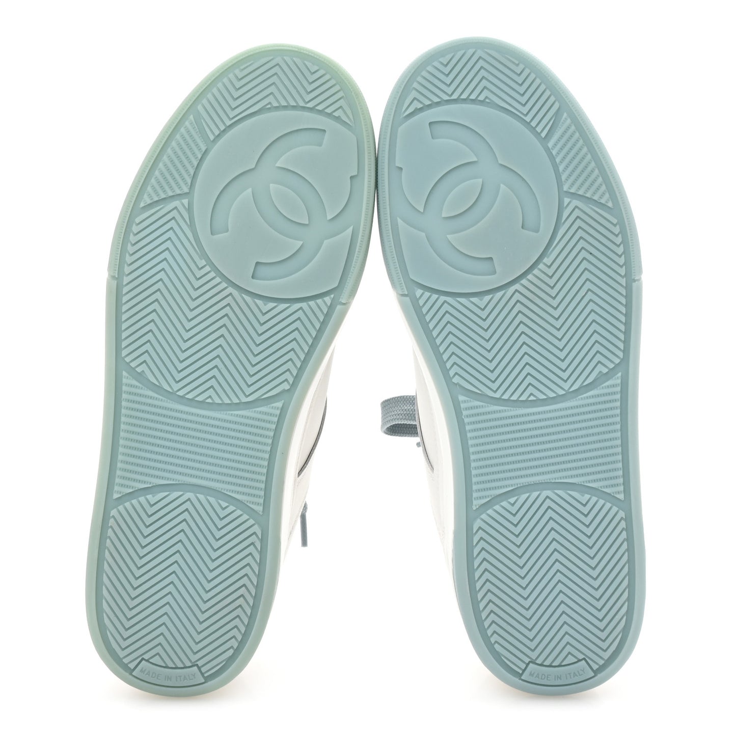 Calfskin CC Womens Sneakers 37.5 White