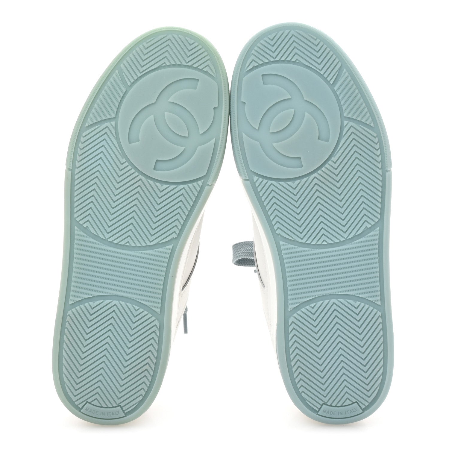 Chanel Calfskin CC Womens Sneakers 37.5 White 6 of 9