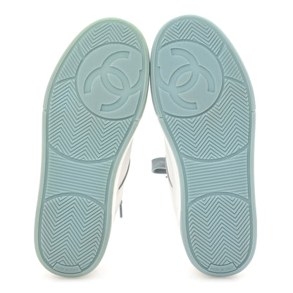 Chanel Calfskin CC Womens Sneakers 37.5 White 6 of 9