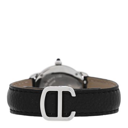 Cartier Stainless Steel Calfskin 29mm Ronde Solo Quartz Watch 3 of 5