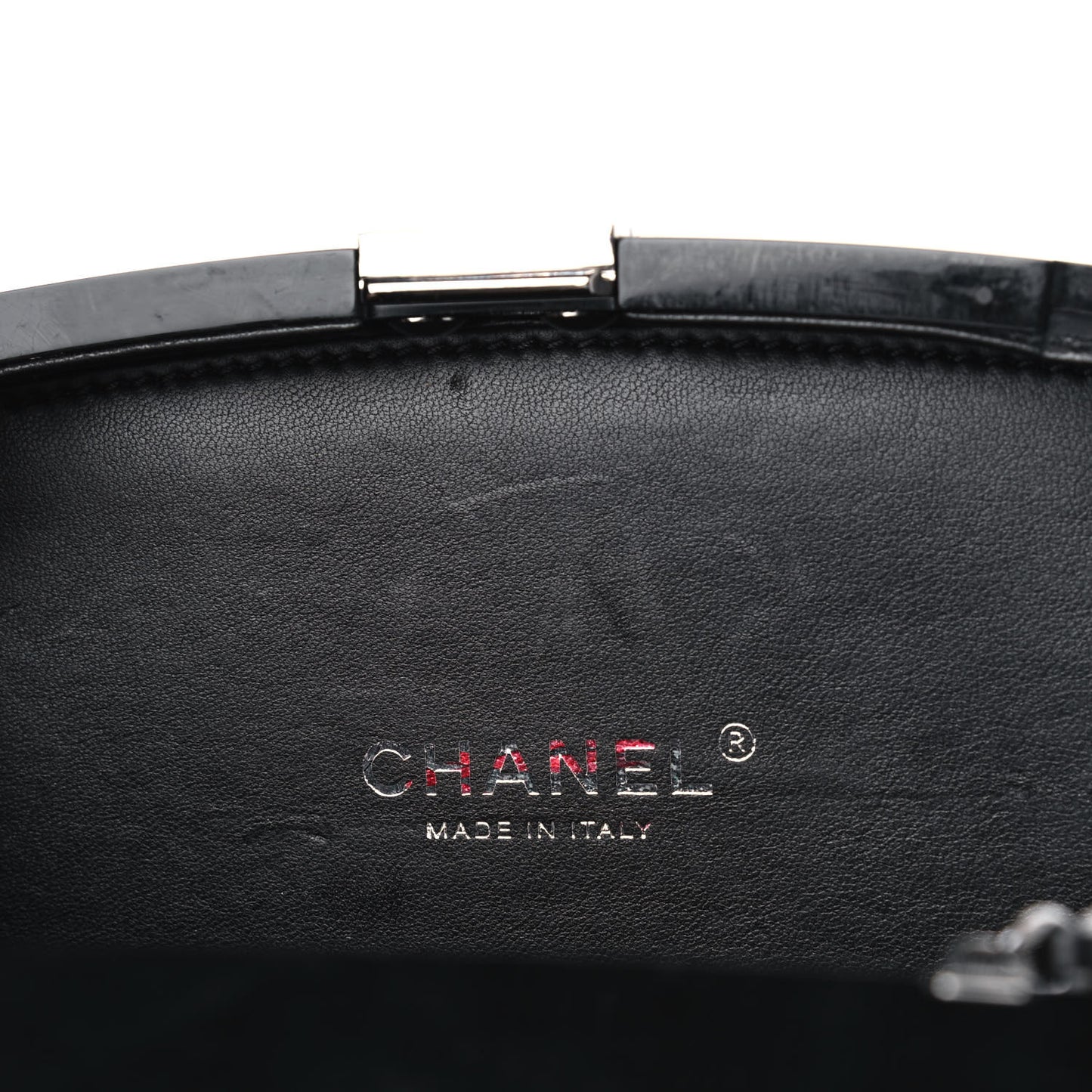 Plexiglass Compact Box Clutch Black