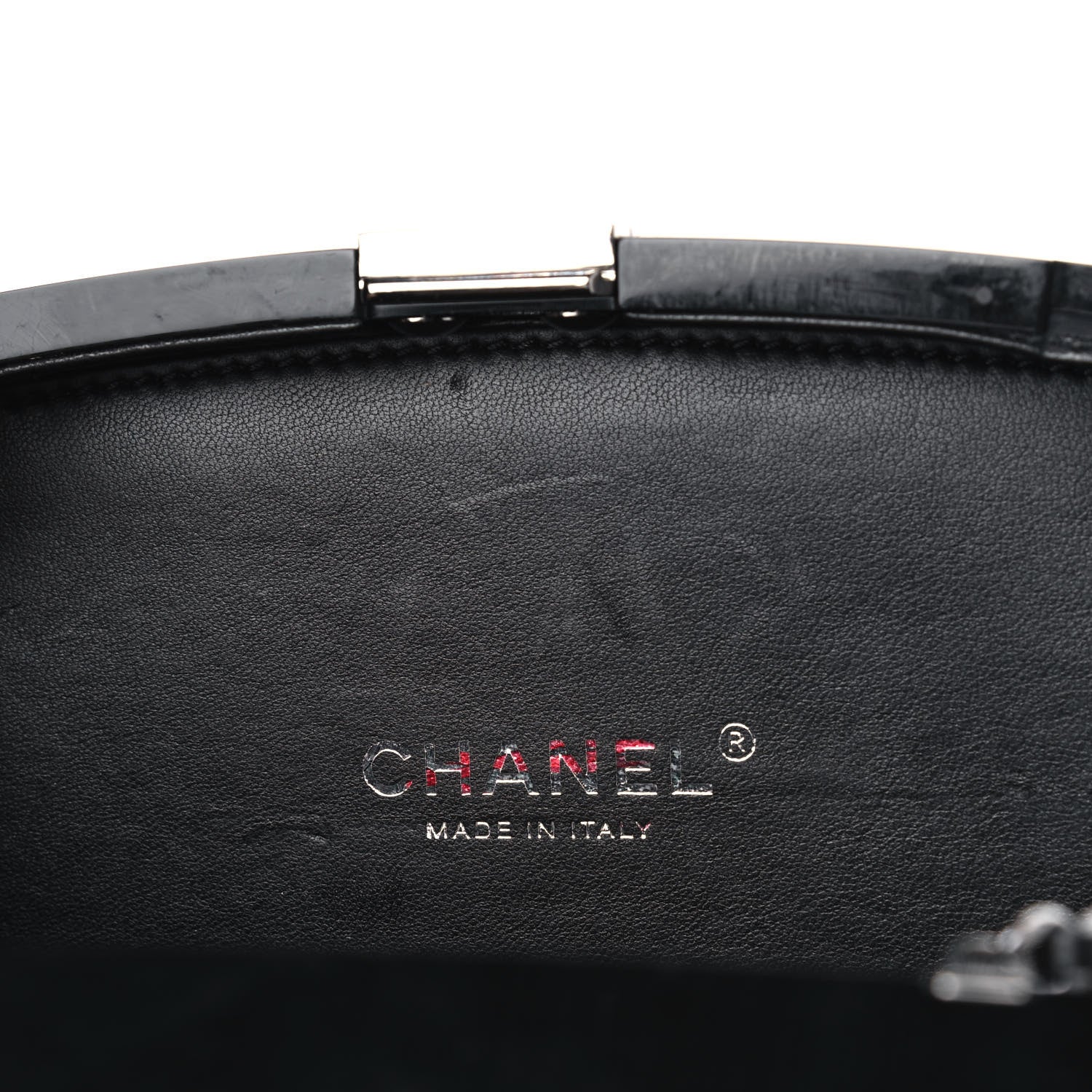 Chanel Plexiglass Compact Box Clutch Black 5 of 5