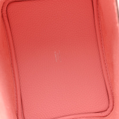 Hermes Taurillon Clemence Picotin Lock 18 PM Rose Sakura 5 of 11