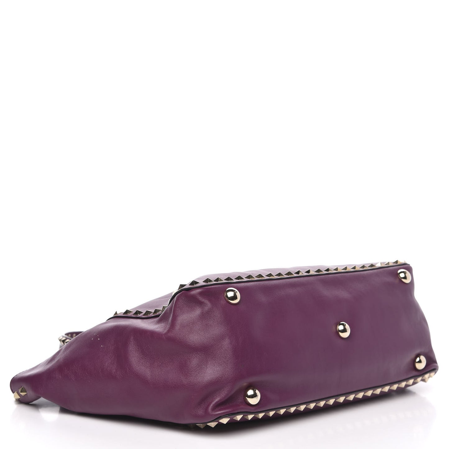 Vitello Medium Rockstud Tote Grape