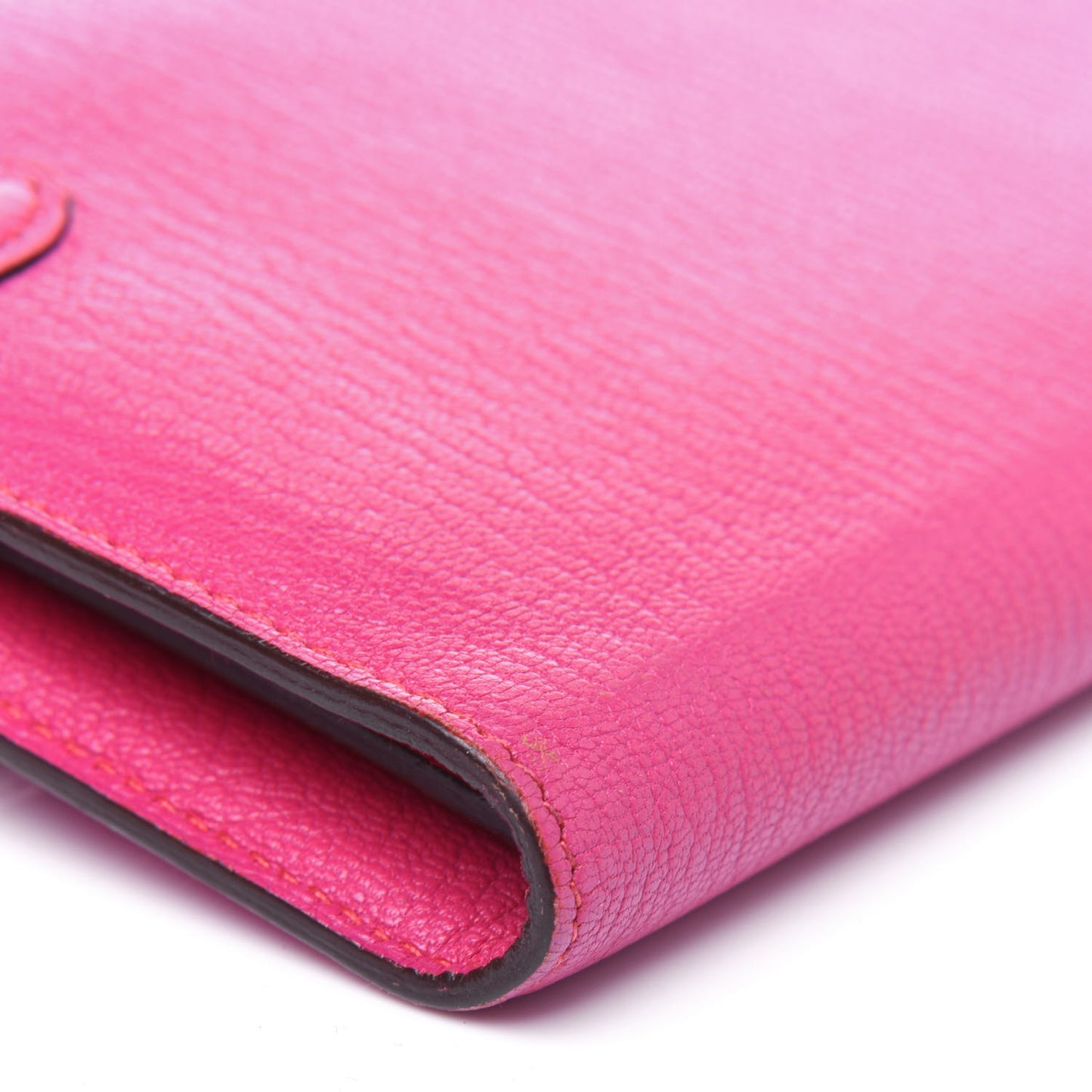 Chevre Mysore Kelly Longue Wallet Rose Shocking