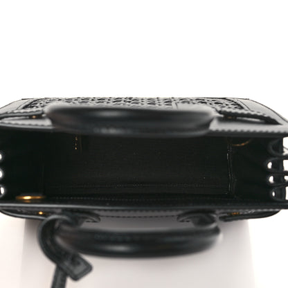 Saint Laurent Calfskin Paglia Palm Nano Sac De Jour Black 5 of 8