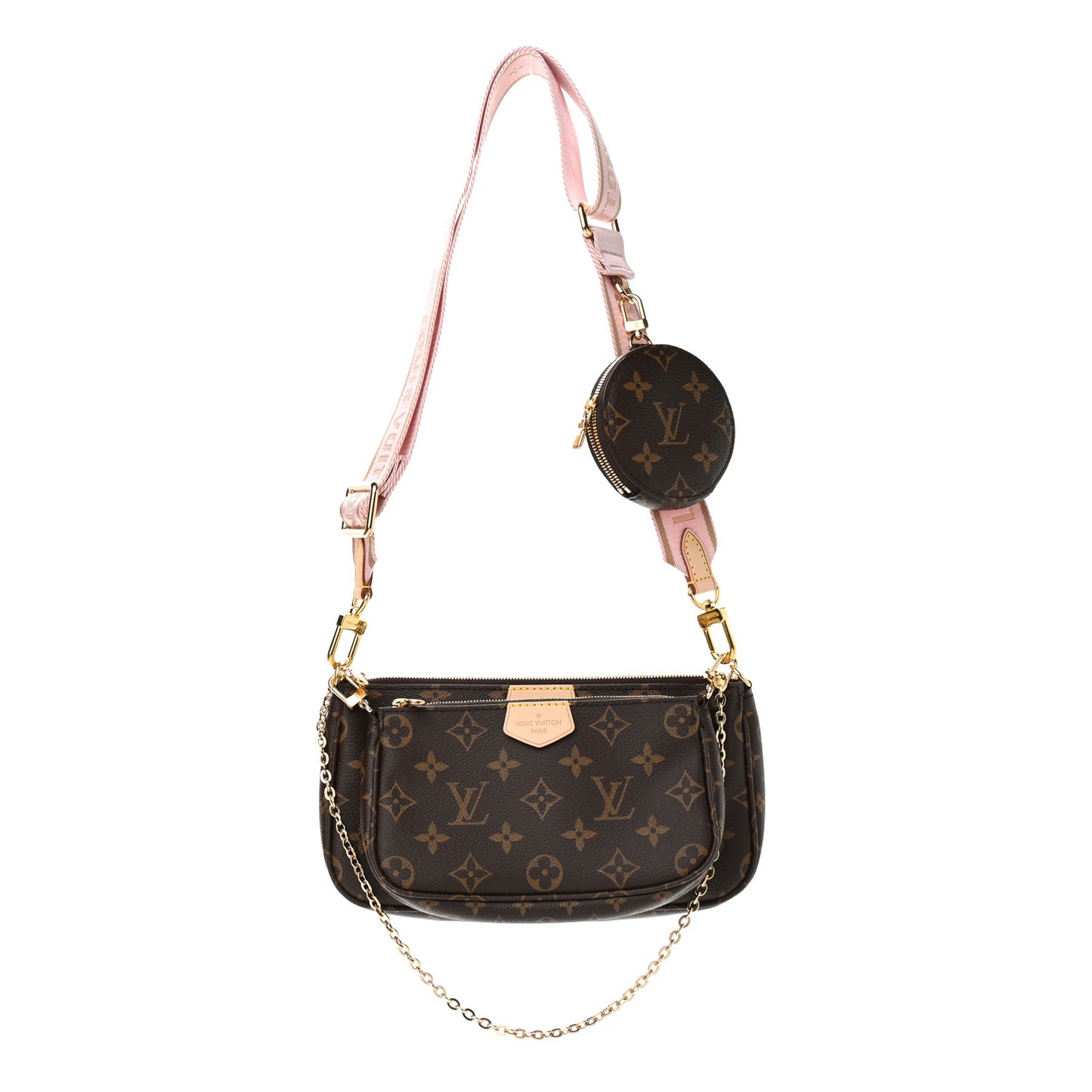 Monogram Multi Pochette Accessories Rose Clair