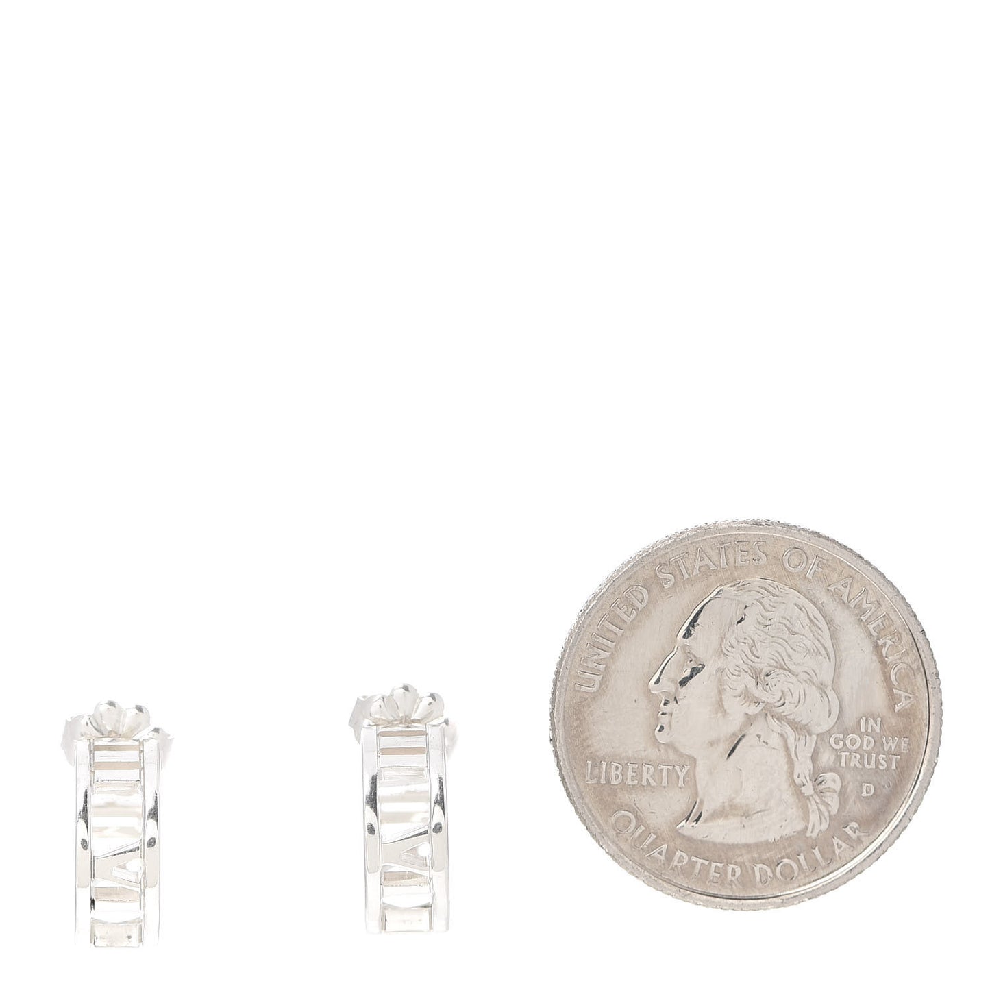 Sterling Silver Small Atlas Open Hoop Earrings