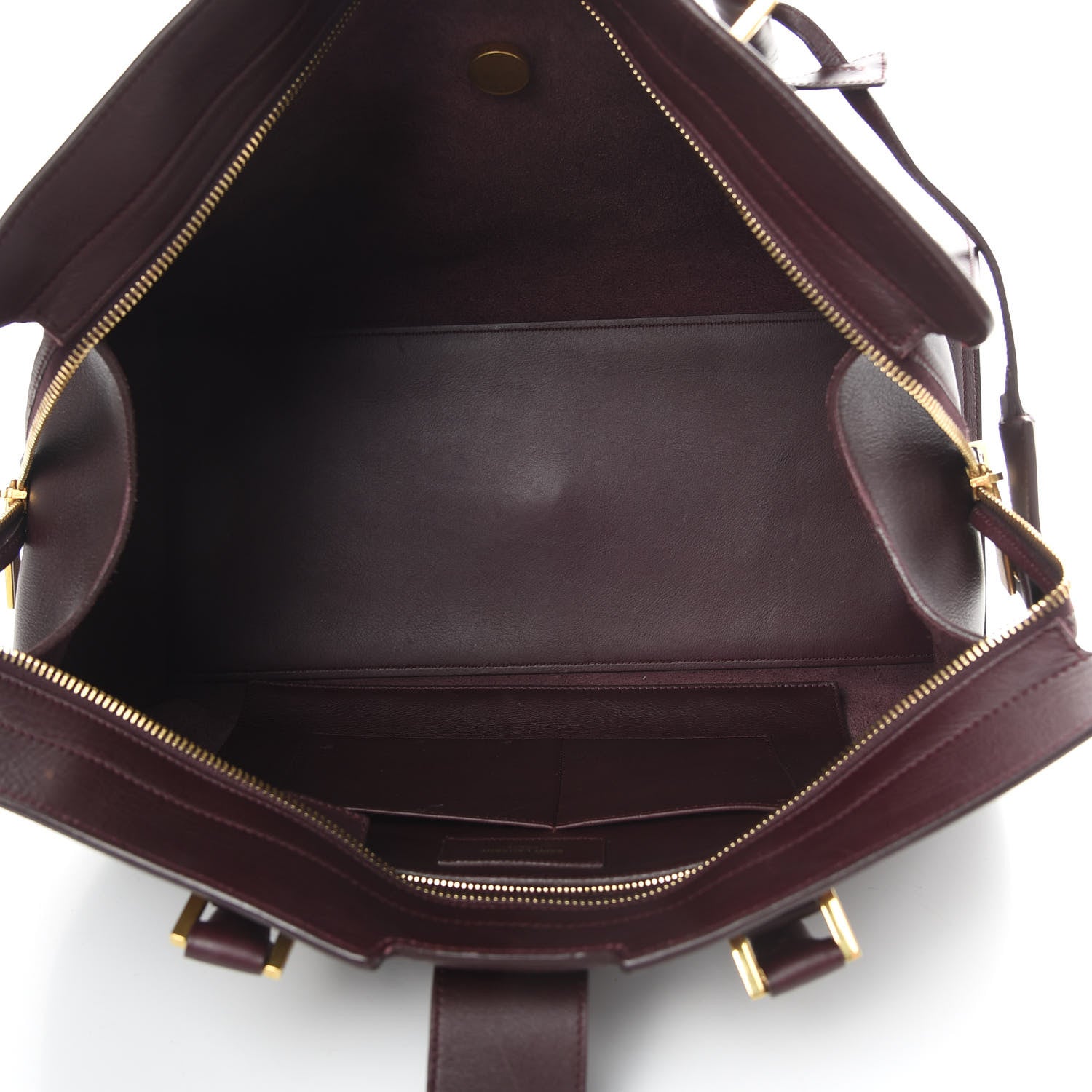 Saint Laurent Calfskin Medium Classic Y Cabas Bordeaux 5 of 17