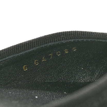 Chanel Iridescent Lambskin Cap Toe CC Slingback Flats 37 Black White 9 of 10