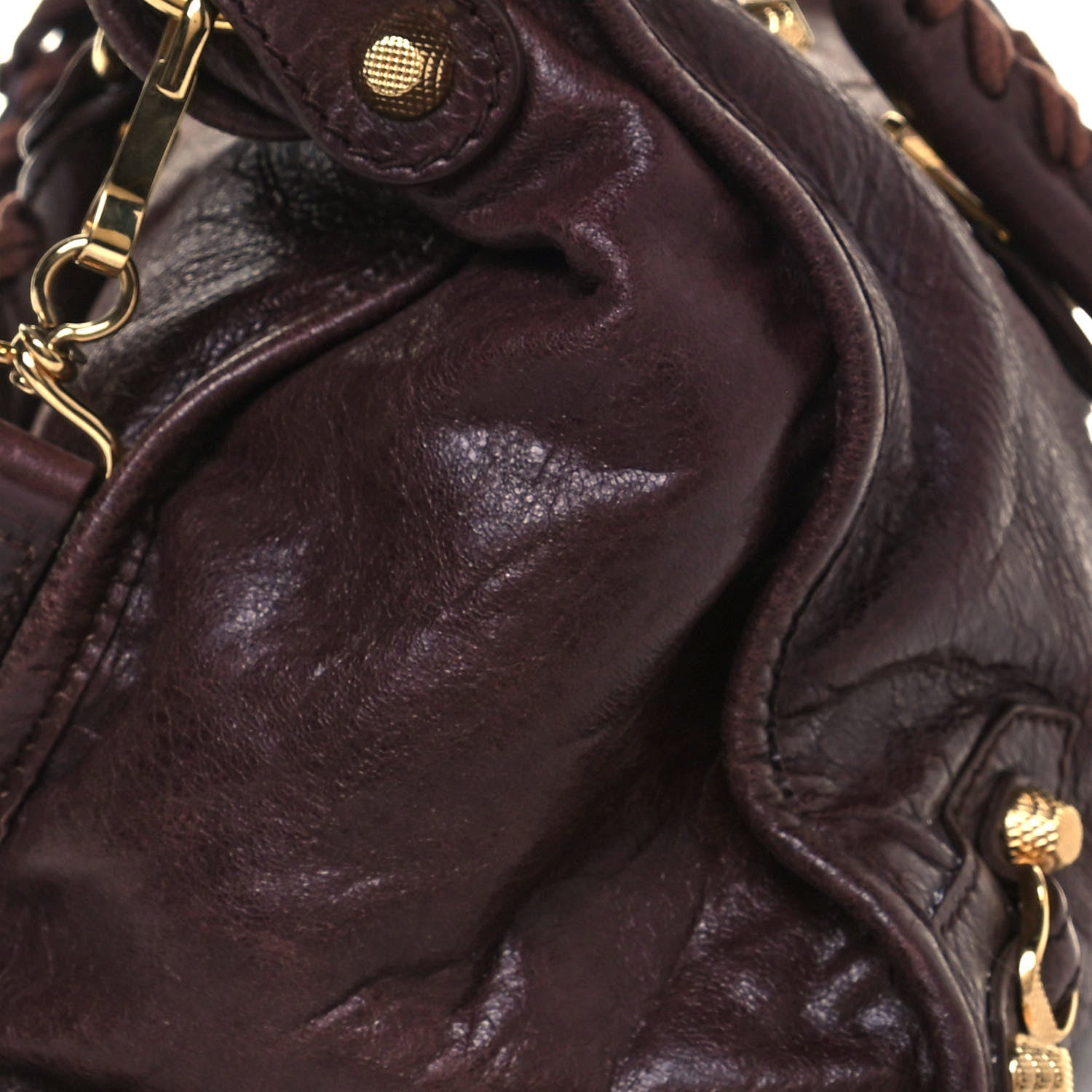Balenciaga Agneau Giant 12 Gold Hardware City Cigare Fonce 14 of 17