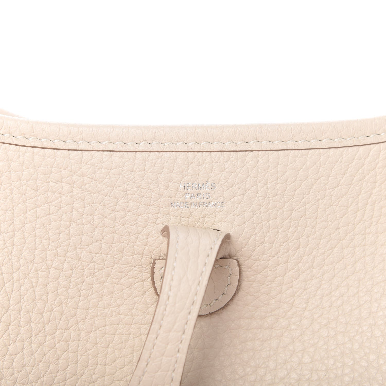 Hermes Taurillon Clemence Amazone Evelyne TPM Craie 8 of 10