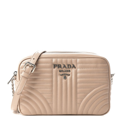 Prada Soft Calfskin Diagramme Camera Bag Cipria 1 of 9