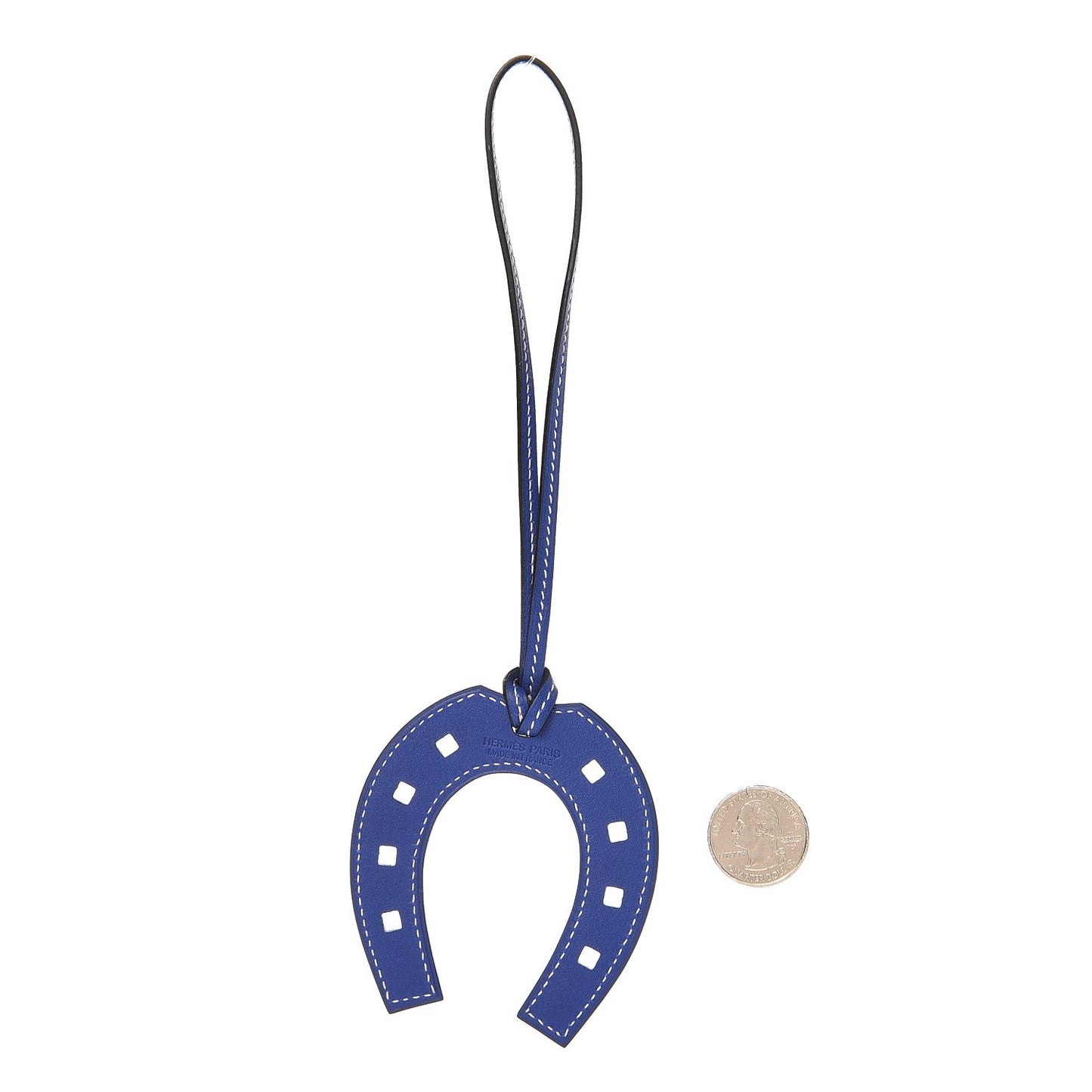 Swift Paddock Horseshoe Bag Charm Bleu Electrique