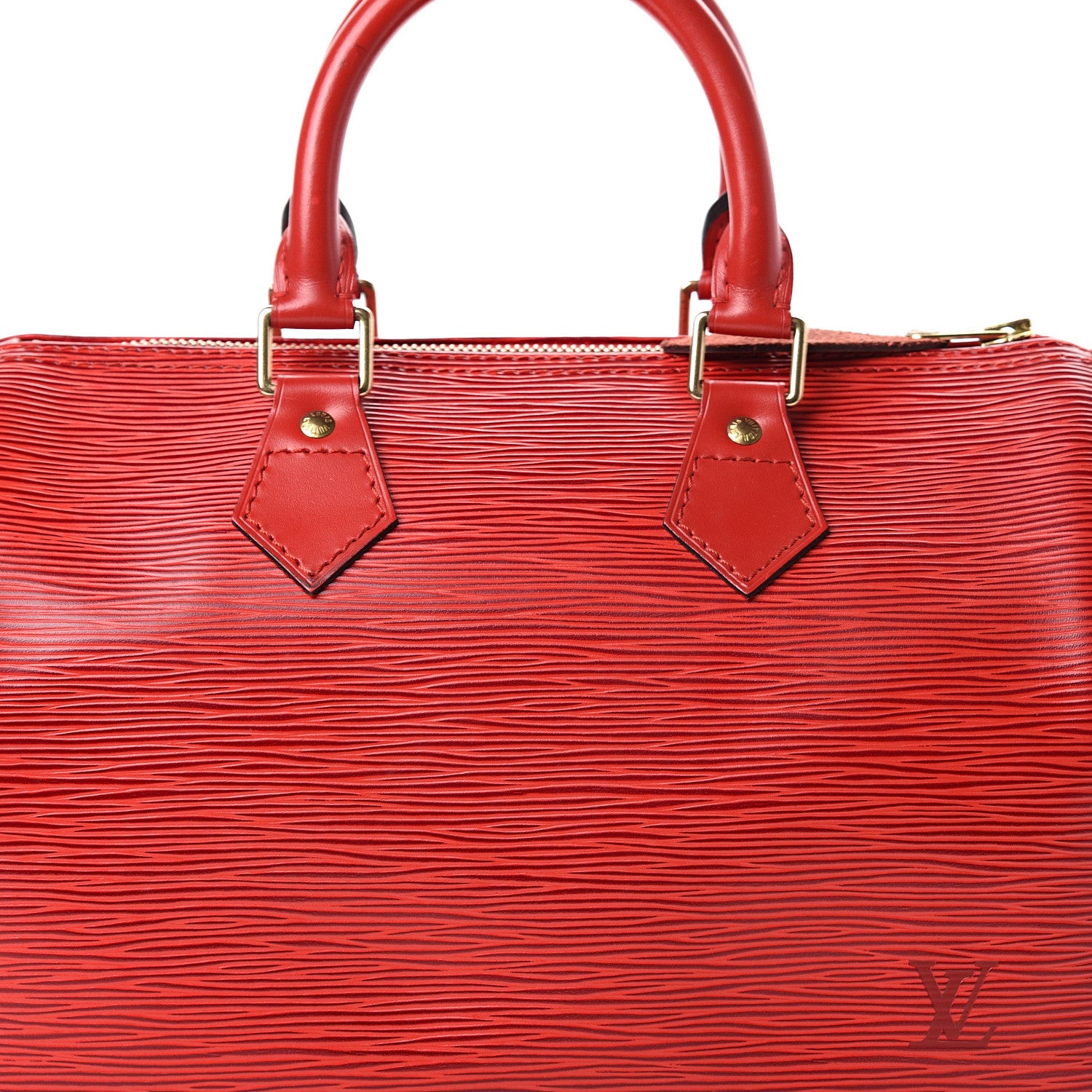 Louis Vuitton Epi Speedy 25 Castillan Red 7 of 18
