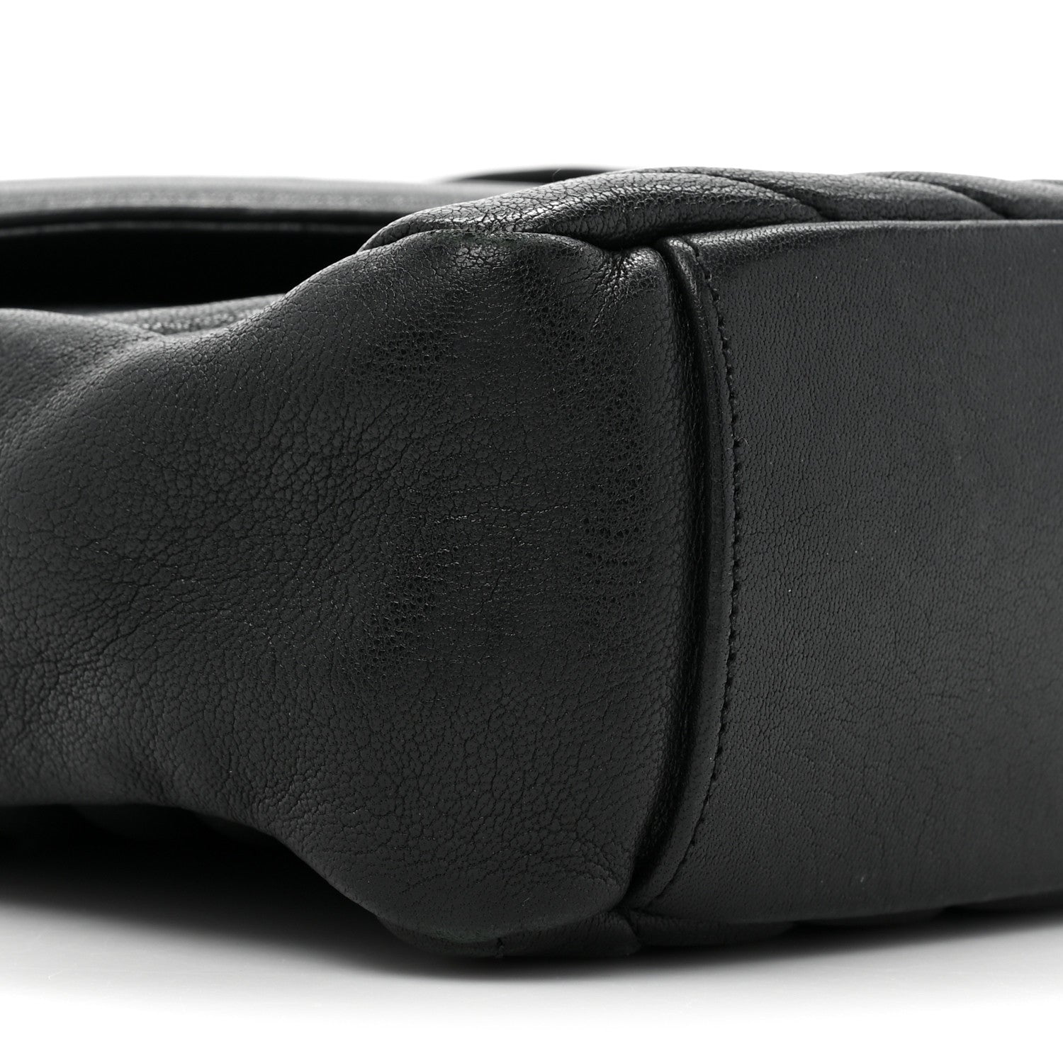 Saint Laurent Sheepskin Matelasse Chevron Monogram Large College Satchel Black 11 of 17