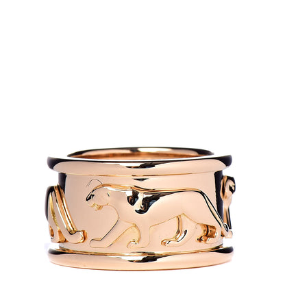 Cartier 18K Yellow Gold Panthere Band Ring 51 5.75 1 of 5