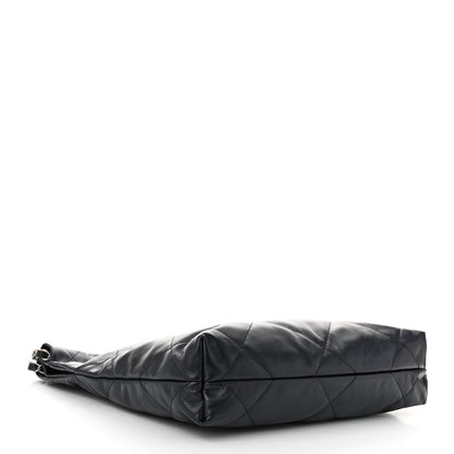 Chanel Shiny Calfskin Quilted Chanel 22 Navy 5 of 11