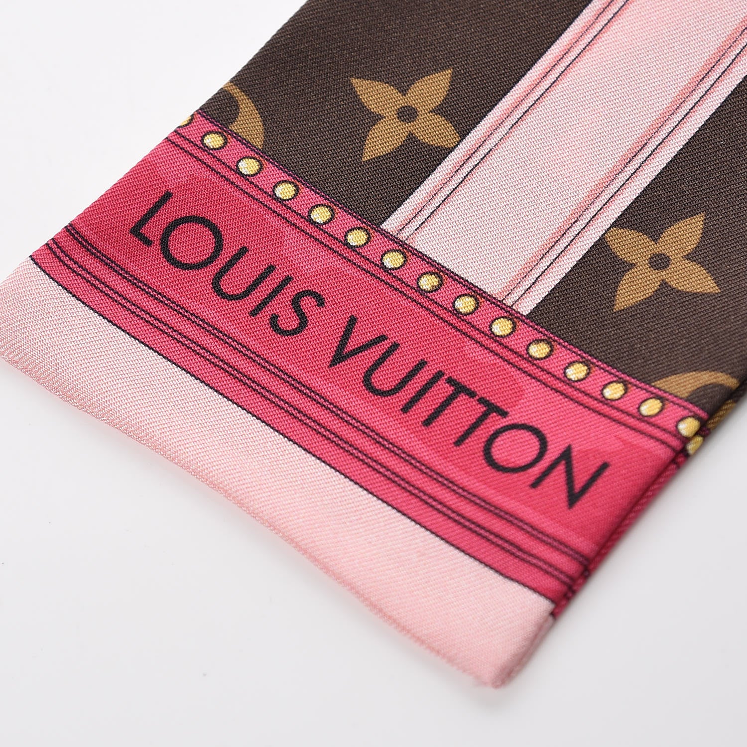 Louis Vuitton Silk Monogram Summer Trunks Bandeau Brown 3 of 5
