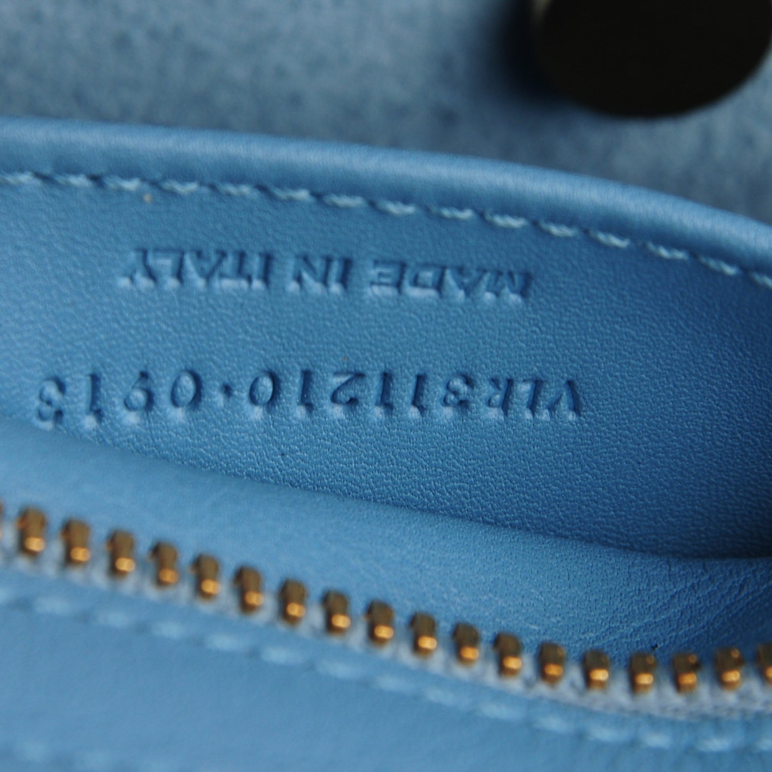 Saint Laurent Calfskin Small Classic Y Cabas Blue Glacier 7 of 8