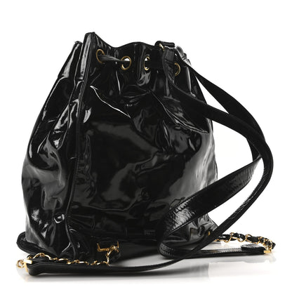 Chanel Paten Timeless CC Drawstring Backpack Black 3 of 10