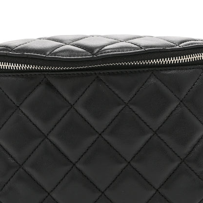 Chanel Calfskin Quilted Uniform Waist Belt Bag Black 8 of 10