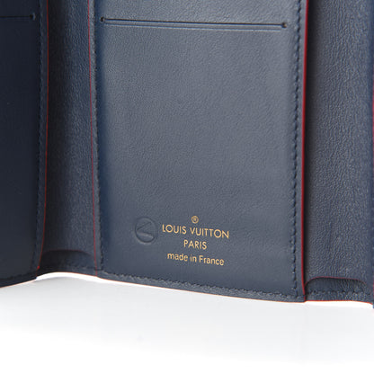 Louis Vuitton Taurillon Capucines Compact Wallet Marine Rouge 6 of 6