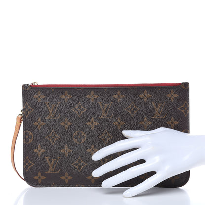 Louis Vuitton Monogram Neverfull MM GM Pochette Cherry 2 of 13