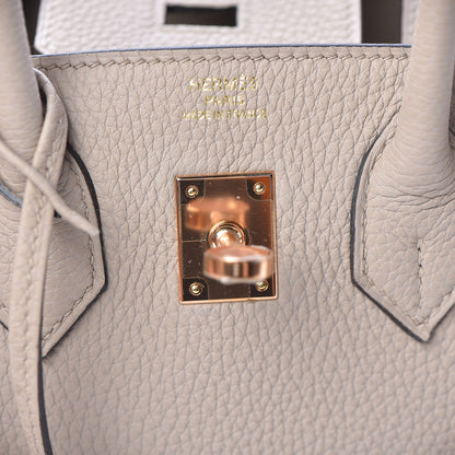 Hermes Togo Birkin 25 Gris Tourterelle 23 of 35