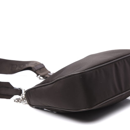 Prada Tessuto Nylon Saffiano Re-Edition 2005 Shoulder Bag Cacao 4 of 11
