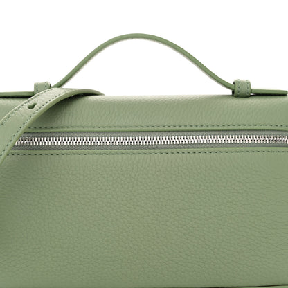 Loro Piana Grained Calfskin L19 Extra Pocket Pouch Sage Brush Leaves 7 of 9