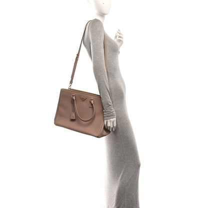 Prada Saffiano Lux Large Galleria Double Zip Tote Cipria 2 of 9
