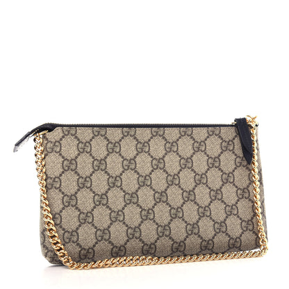 Gucci GG Supreme Monogram Wrist Wallet Black 3 of 11