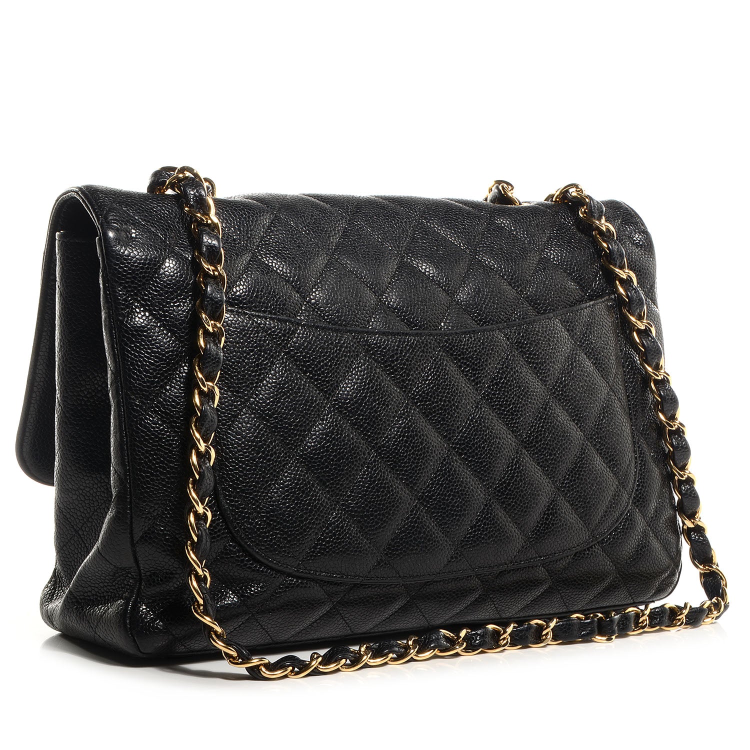 Chanel Caviar Jumbo Single Flap Black 3 of 8