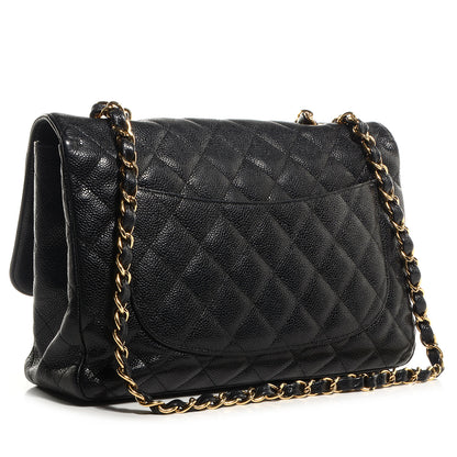 Chanel Caviar Jumbo Single Flap Black 3 of 8