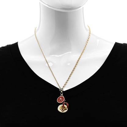 Foundrae 18K Yellow Gold Enamel Medium Strength Petite Champlevé Star Medallion Initial Mixed Belcher Extension Chain Necklace 2 of 5
