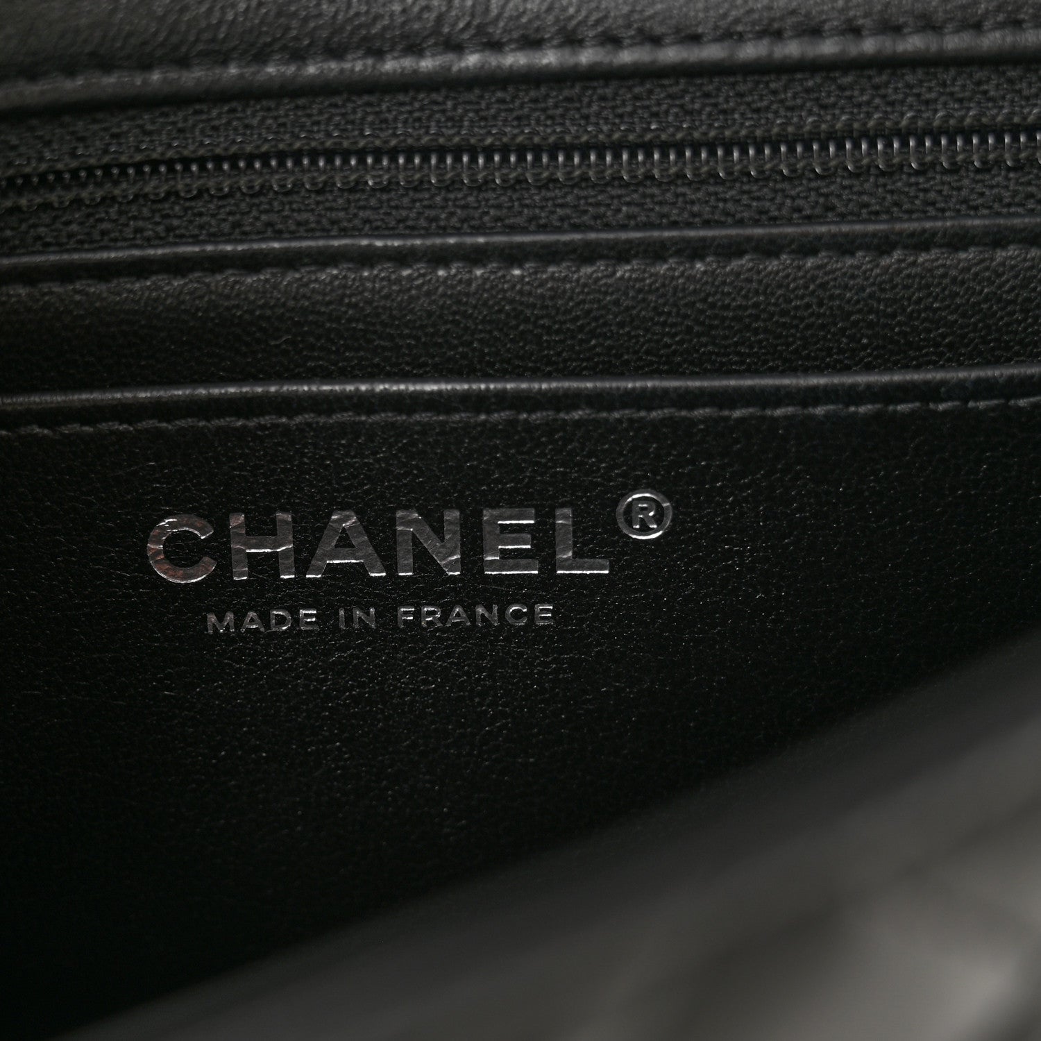 Chanel Lambskin Quilted Mini Rectangular Flap Black 5 of 10