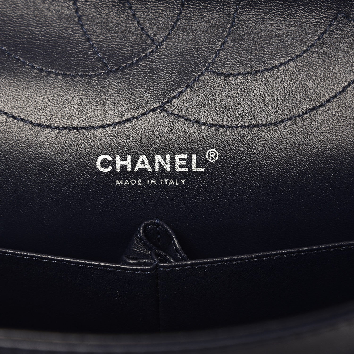 Chanel Distressed Patent Quilted 2.55 Reissue 227 Flap Dark Blue 6 of 10