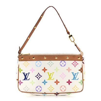 Louis Vuitton Monogram Multicolor Pochette Accessories White 1 of 9