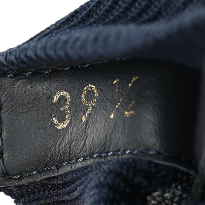 Christian Dior Technical Knit Calfskin Oblique Womens Walk'n Dior Mid Top Sneakers 39.5 Deep Blue 6 of 9