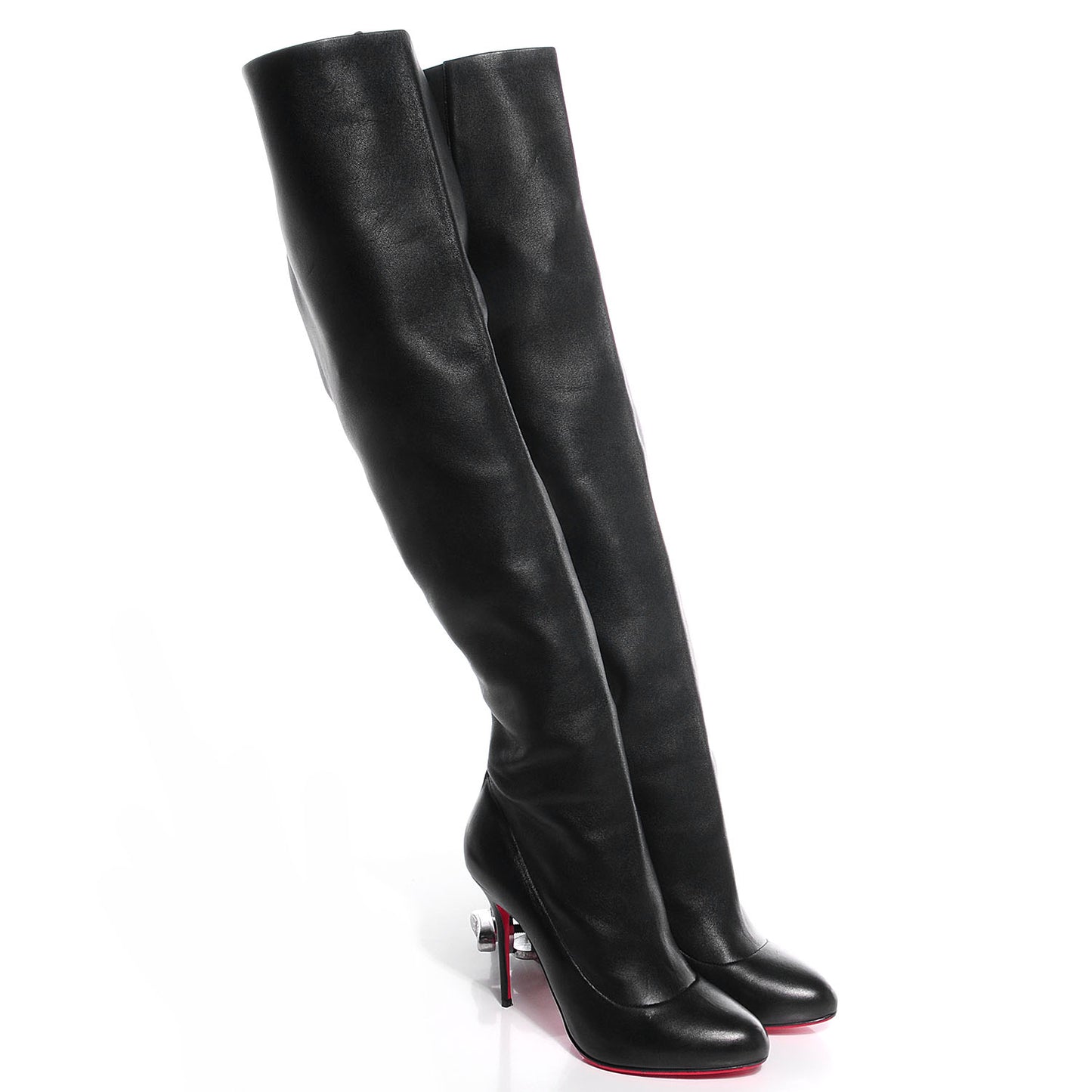 Leather Sempre Monica 100 Over the Knee Boot 40.5 Black