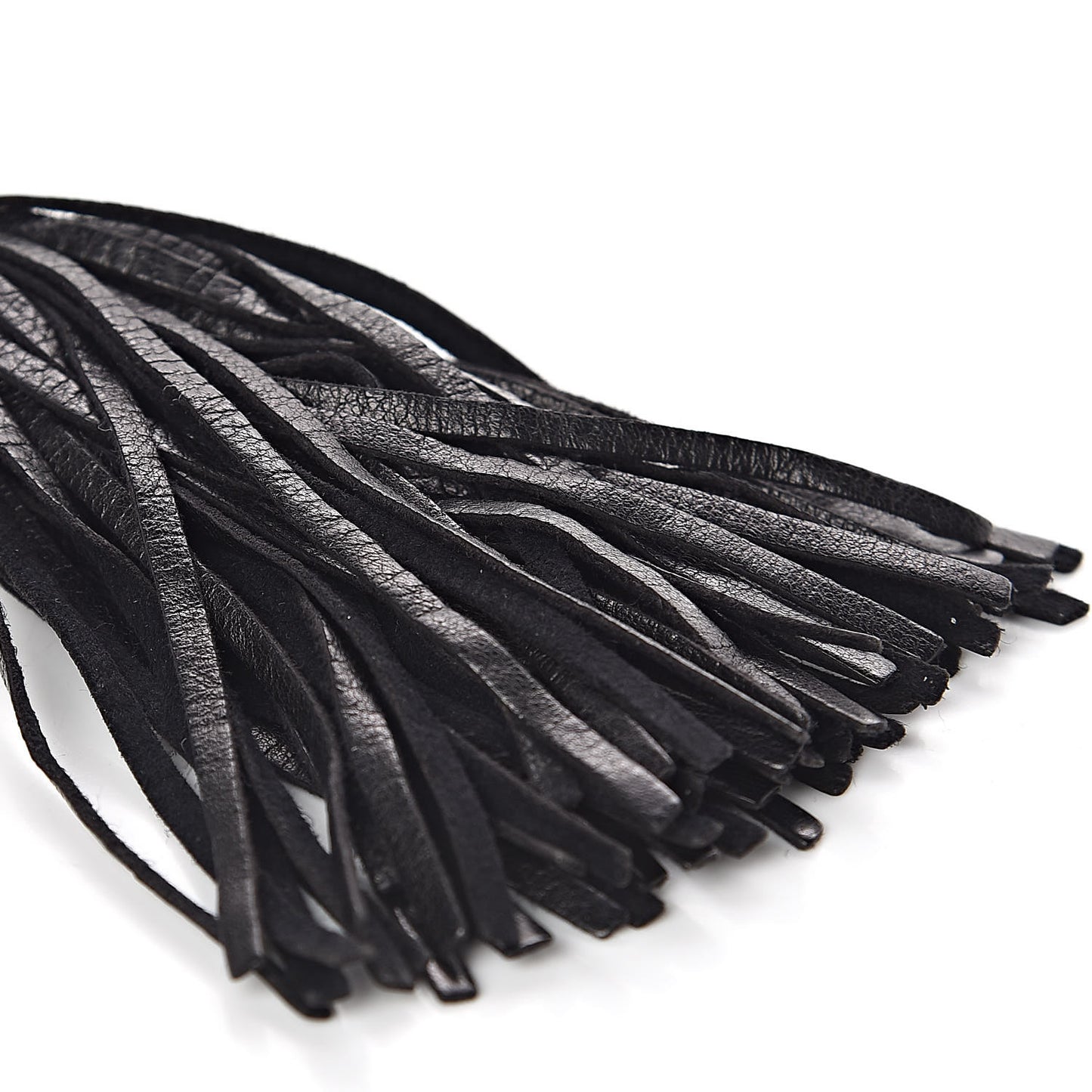 Lambskin Quilted CC Tassel Crossbody Black