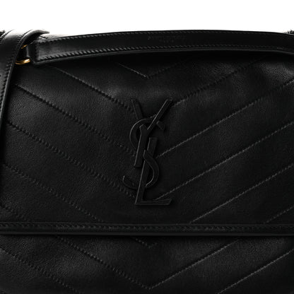 Saint Laurent Lambskin Matelasse Monogram Medium Niki Chain Satchel Black 8 of 10