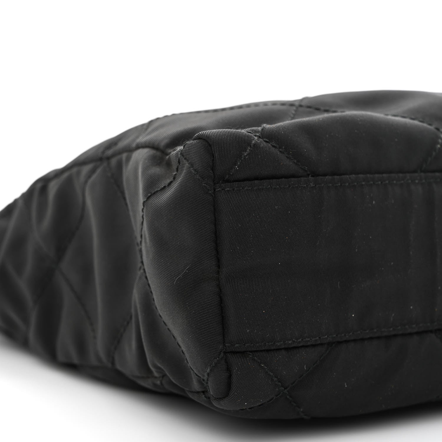 Prada Nylon Tessuto Quilted Shoulder Bag Black 11 of 15